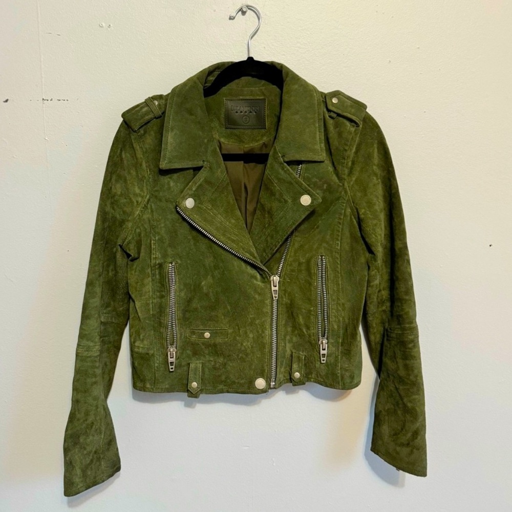 Blank NYC Leather Suede Biker Jacket